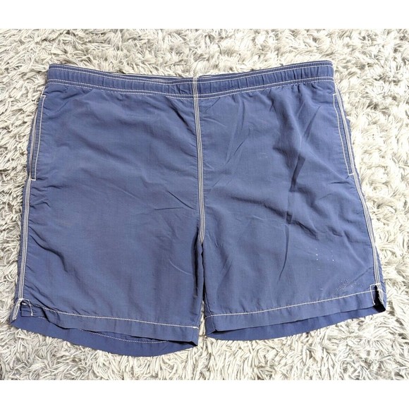 Tommy Bahama Bathing Suit Mens Size Large Swim Trunks Blue Lined Swimsuit Pocket - Picture 1 of 13